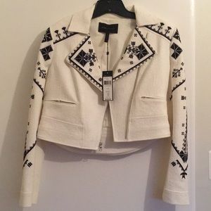 BCBG Maxaria jacket off white size medium